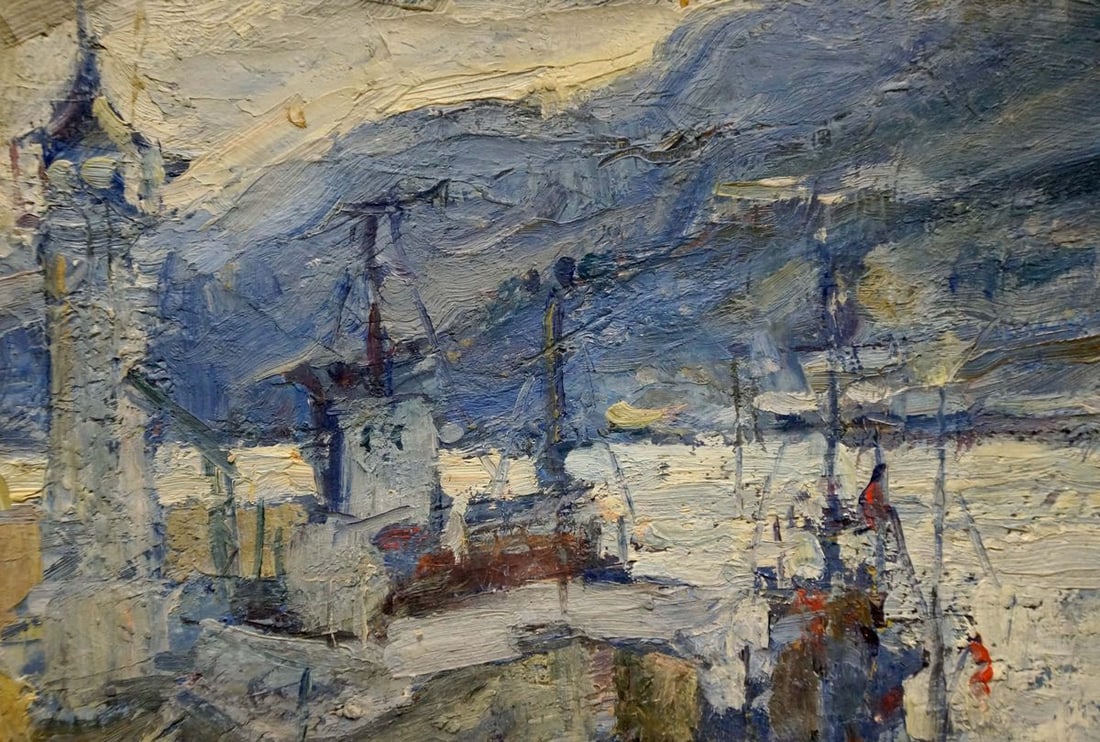 Oil painting In Port Cherkashin Ilya - 3