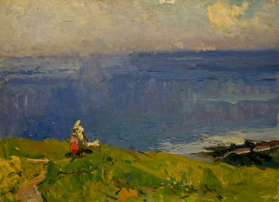 Oil painting With sea views Egorov Boris Kuzmich: Title: Oil painting With sea views Egorov Boris Kuzmich Description: Verns 633 *** ABOUT THIS PAINTING *** * TITLE: "With sea views" * ARTISTS: Egorov Boris Kuzmich * SIZE: 50x70 cm/'19.68x27.55 inche