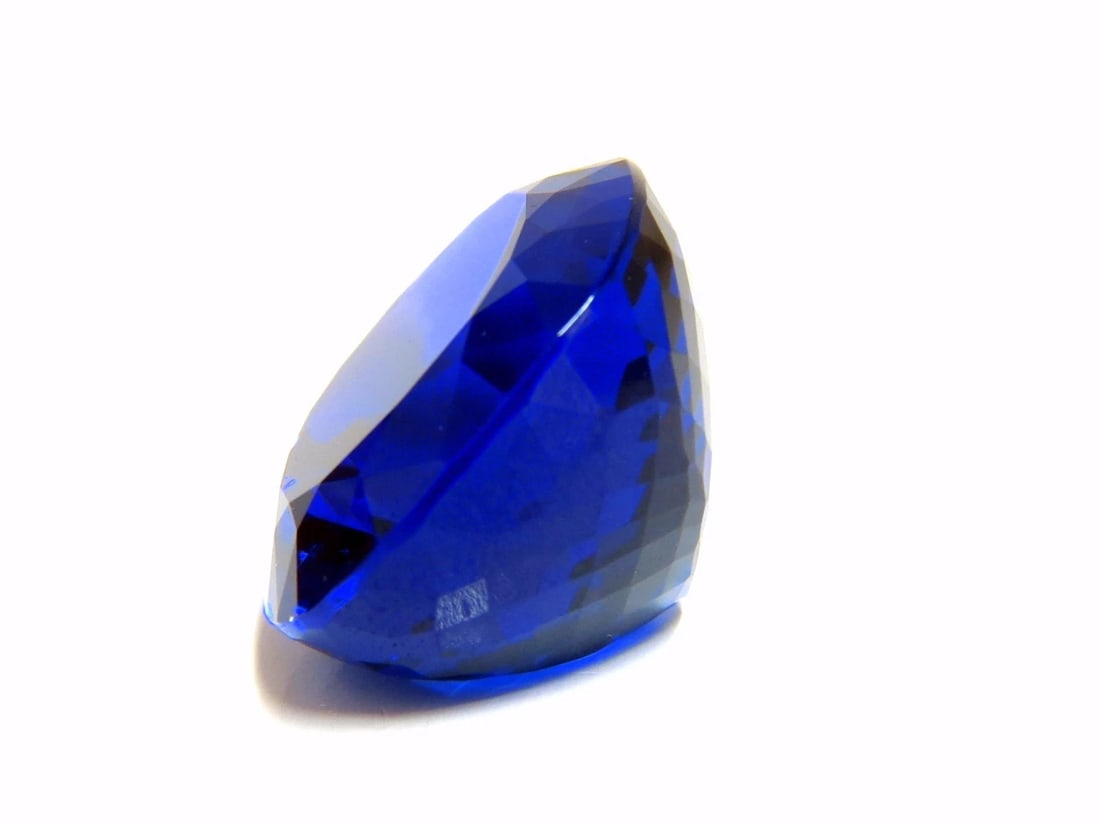 GIA Certified 62.60ct Natural Blue Cushion Cut Tanzanite Magnificent+ - 8