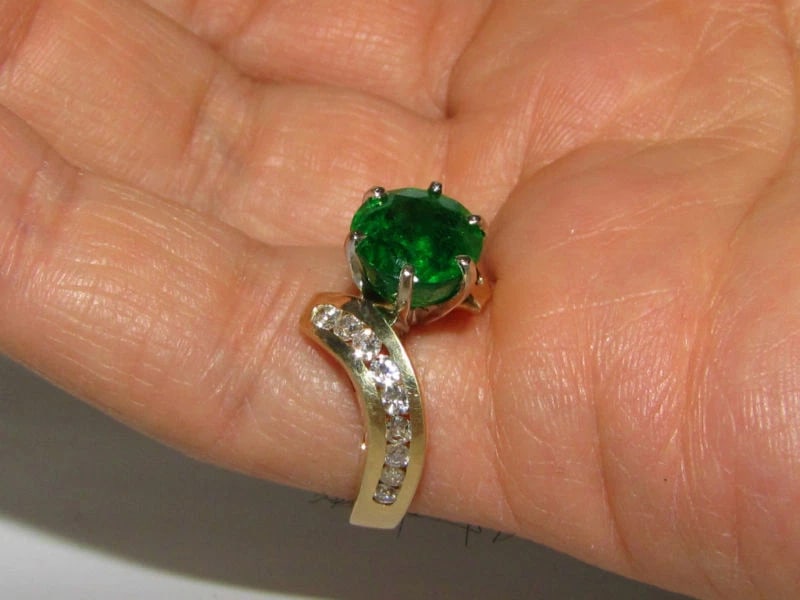 4.50CT NATURAL ROUND EMERALD DIAMONDS COCKTAIL 14kt *v - 11