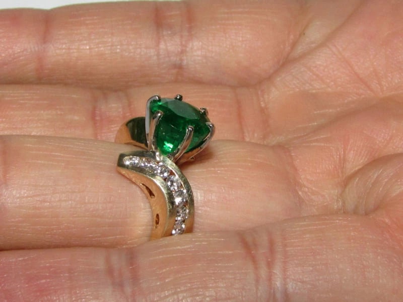 4.50CT NATURAL ROUND EMERALD DIAMONDS COCKTAIL 14kt *v - 12
