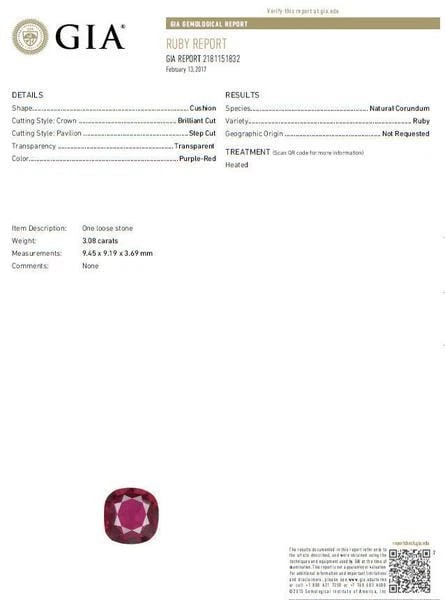 GIA Certified 5.08ct. Natural Ruby Diamonds ring 18kt Ballerina Prime *v - 10