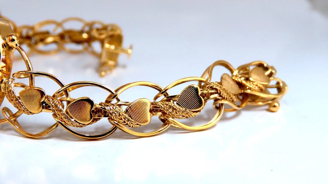 Virgin Mary Bracelet 14kt Gold 21 Grams France** - 2