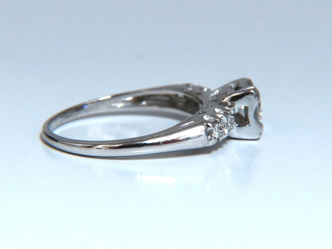 .46ct Natural Round Cut Diamond Ring Vintage 14kt** - 3