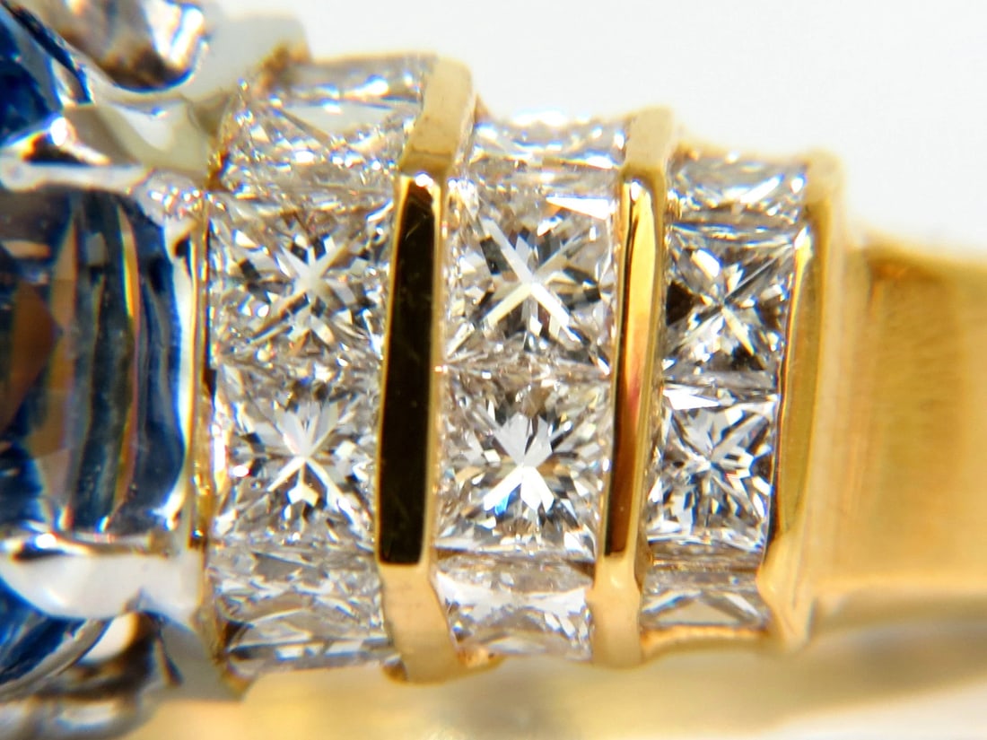 GIA 8.89CT NATURAL FINE SAPPHIRE DIAMOND RING CORNFLOWER CLASSIC 14KT *v - 12