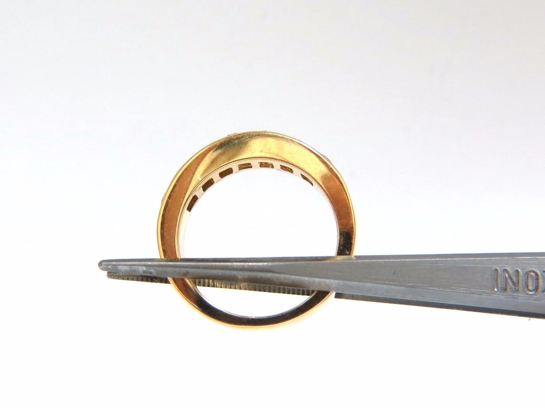 1.30ct natural round diamonds band 14kt gold H/Vs Classic** - 10