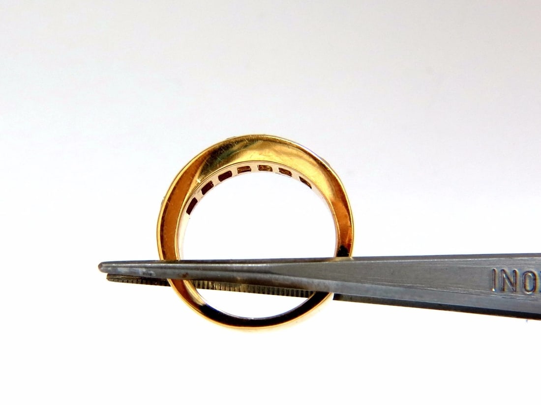 1.30ct natural round diamonds band 14kt gold H/Vs Classic** - 11