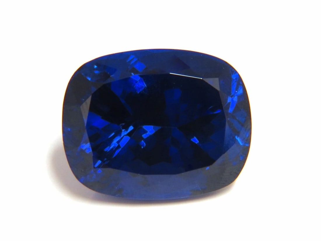 GIA Certified 58.21ct Natural Blue Cushion Cut Tanzanite Magnificent+ - 2