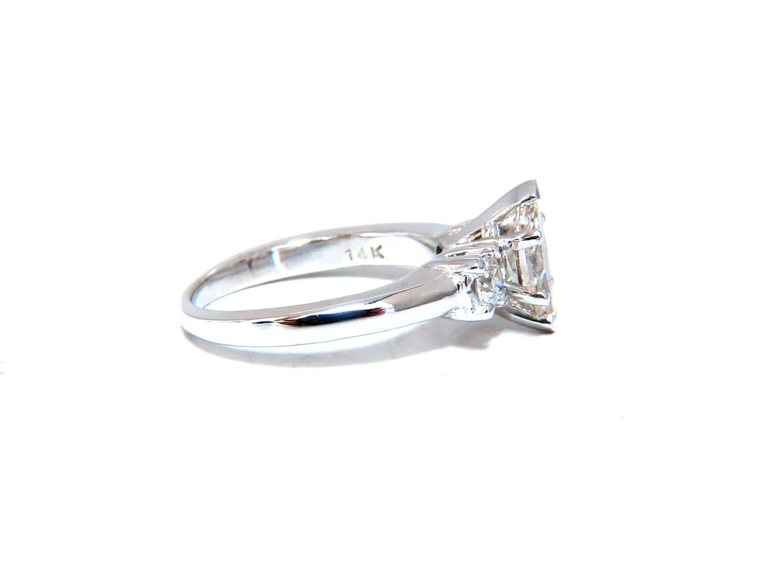 1.00ct Natural Marquise Diamond Ring 14 Karat Gold Classic Three** - 2