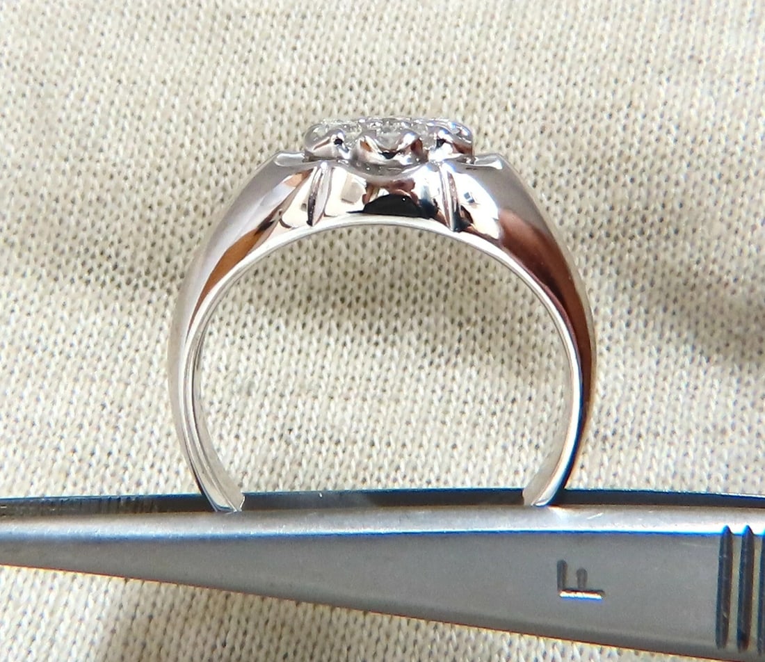.55ct Natural Round Diamonds Cluster Ring 14kt Mens Unisex** - 4