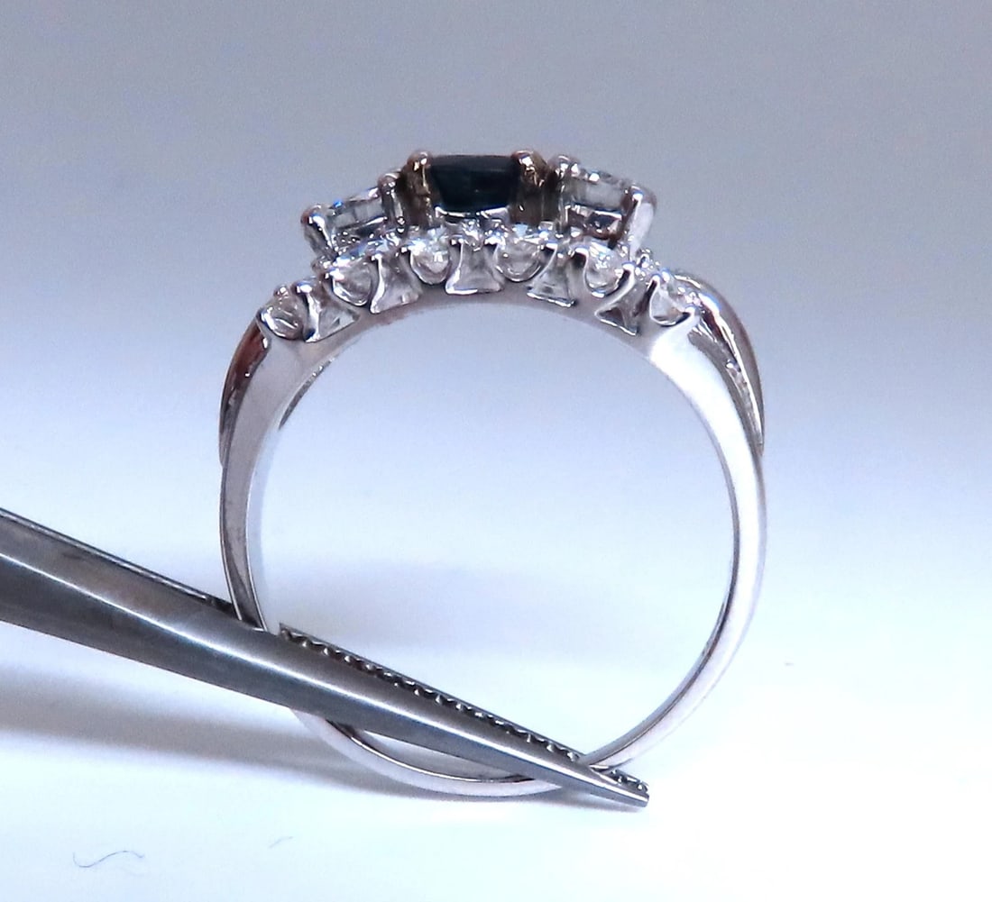 .69ct Natural Sapphire Cluster Row Ring 14kt 46885** - 8