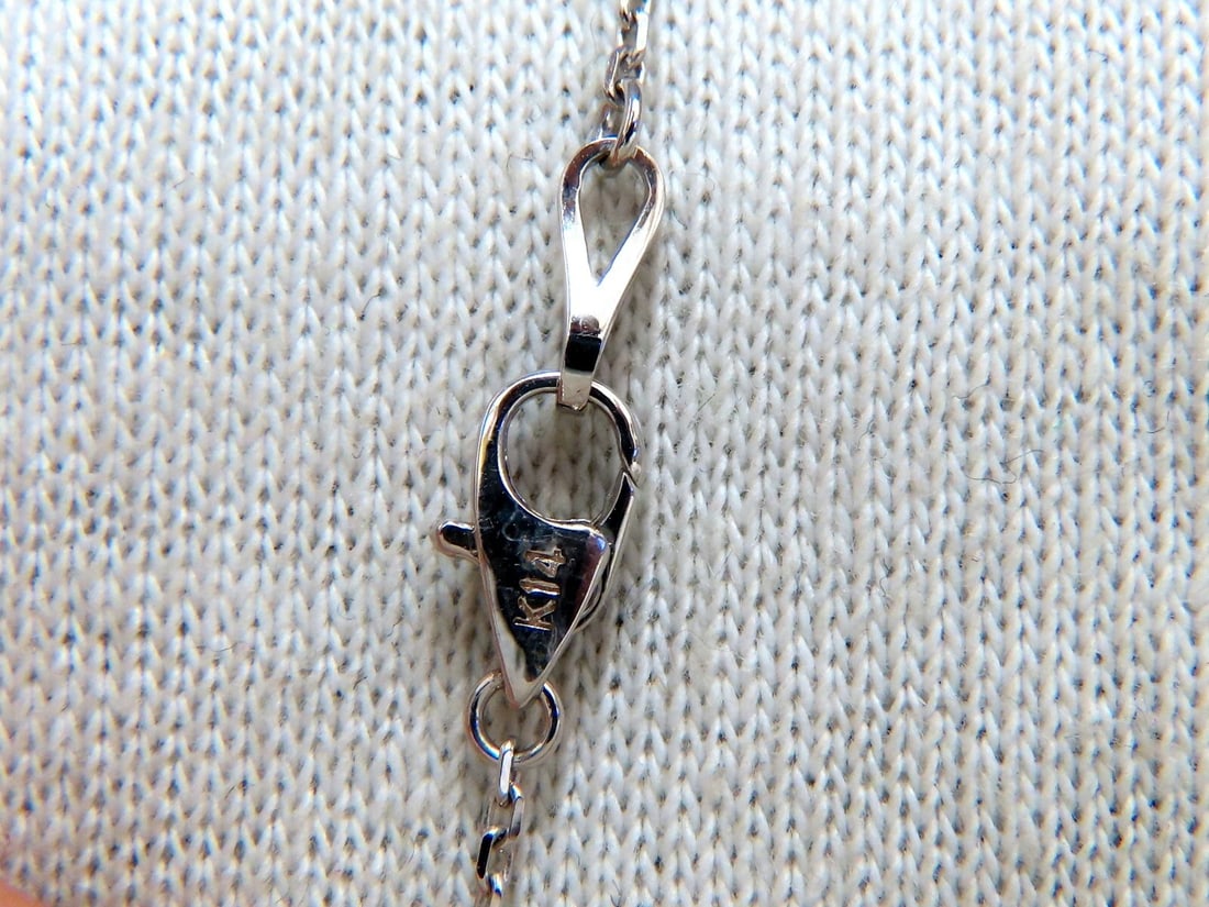 .80ct Heart Natural diamonds necklace 14 karat** - 2