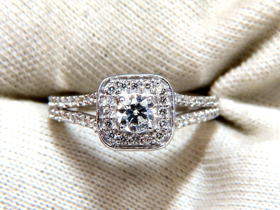 .95ct Natural Diamonds Split Shank Mod Ring 14kt** - 5