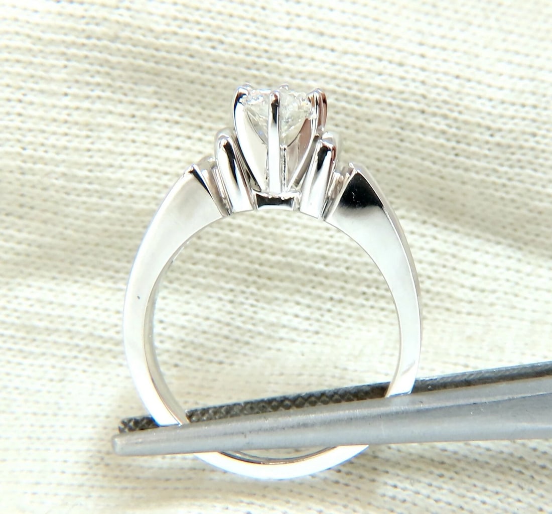 .87ct Natural Round Diamond Engagement Ring 14 Karat** - 3