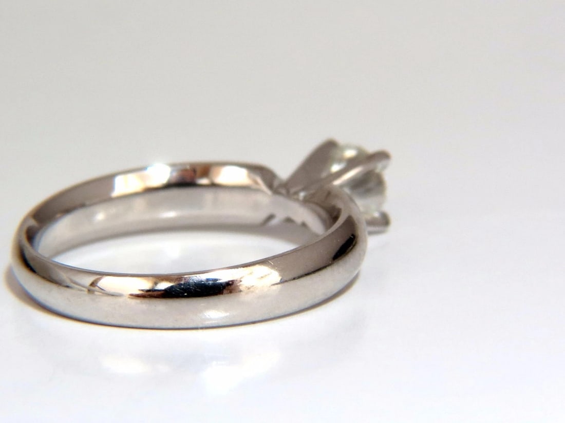 GIA Certified .51ct natural round cut diamond solitaire ring platinum G/Vs** - 2