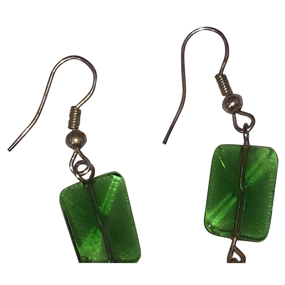 Venetian Reworked Glass Bead Drop Earrings - 4