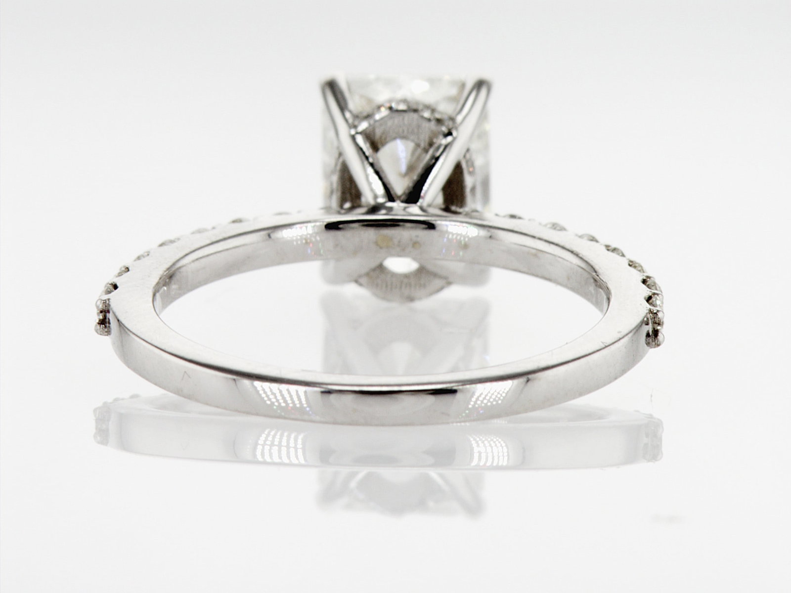 2.35cttw Natural Diamond & Natural Diamond Ring 14K White Gold 2.79 gr - 4