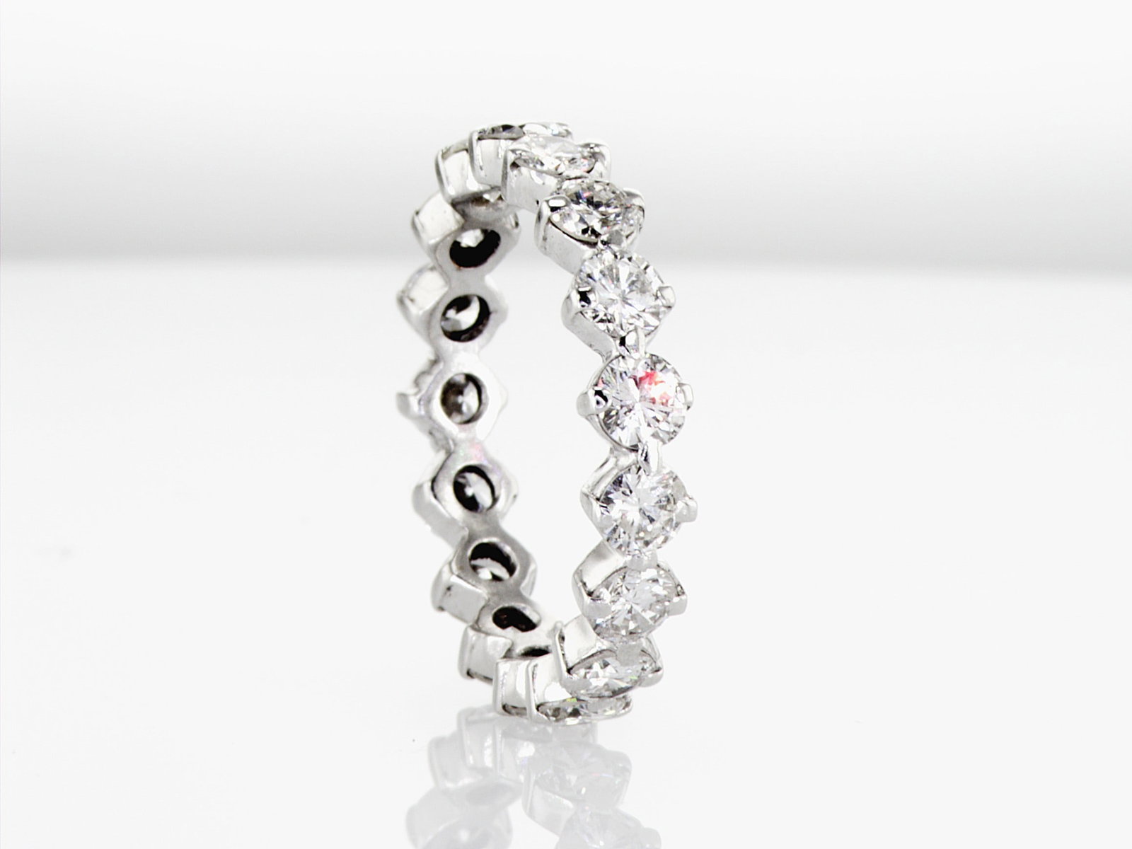 3.06cttw Natural Diamond Ring 14K White Gold 3.15 gr - 4