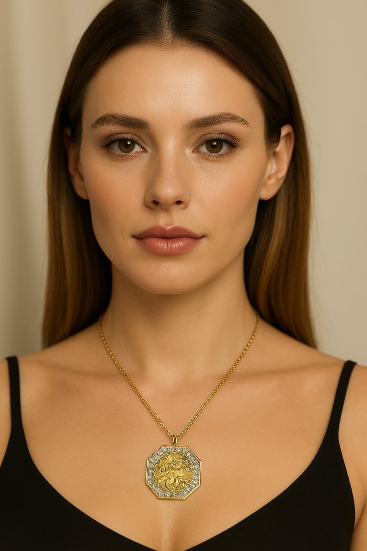0.96cttw Natural Diamond Necklace 14K Yellow Gold 20.05 gr - 4