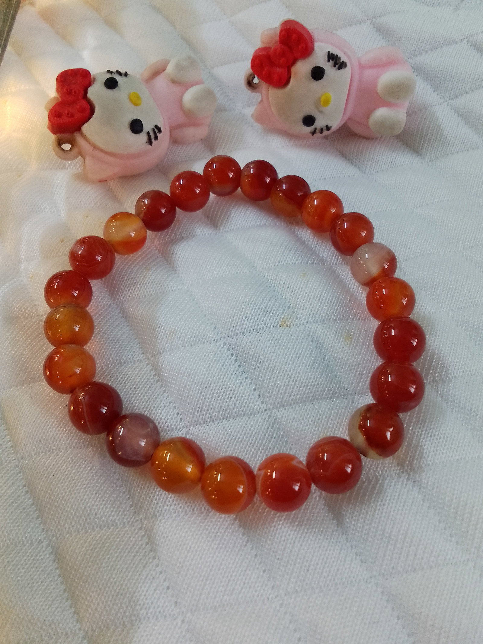 83.55 Carat Carnelian Healing Stretchable Bracelet - 3