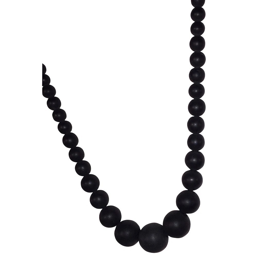 Victorian Whitby Jet Graduated Round Bead Necklace - 3