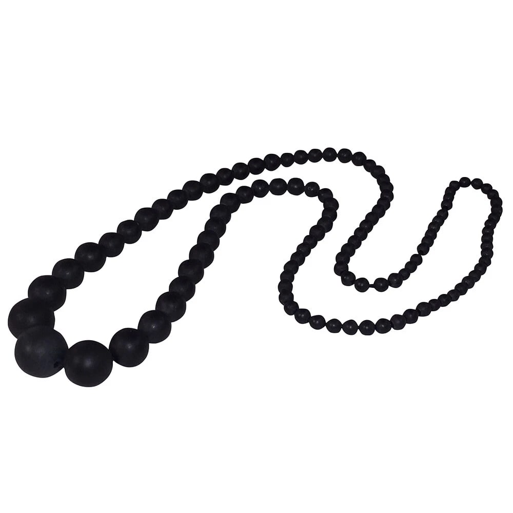 Victorian Whitby Jet Graduated Round Bead Necklace - 5