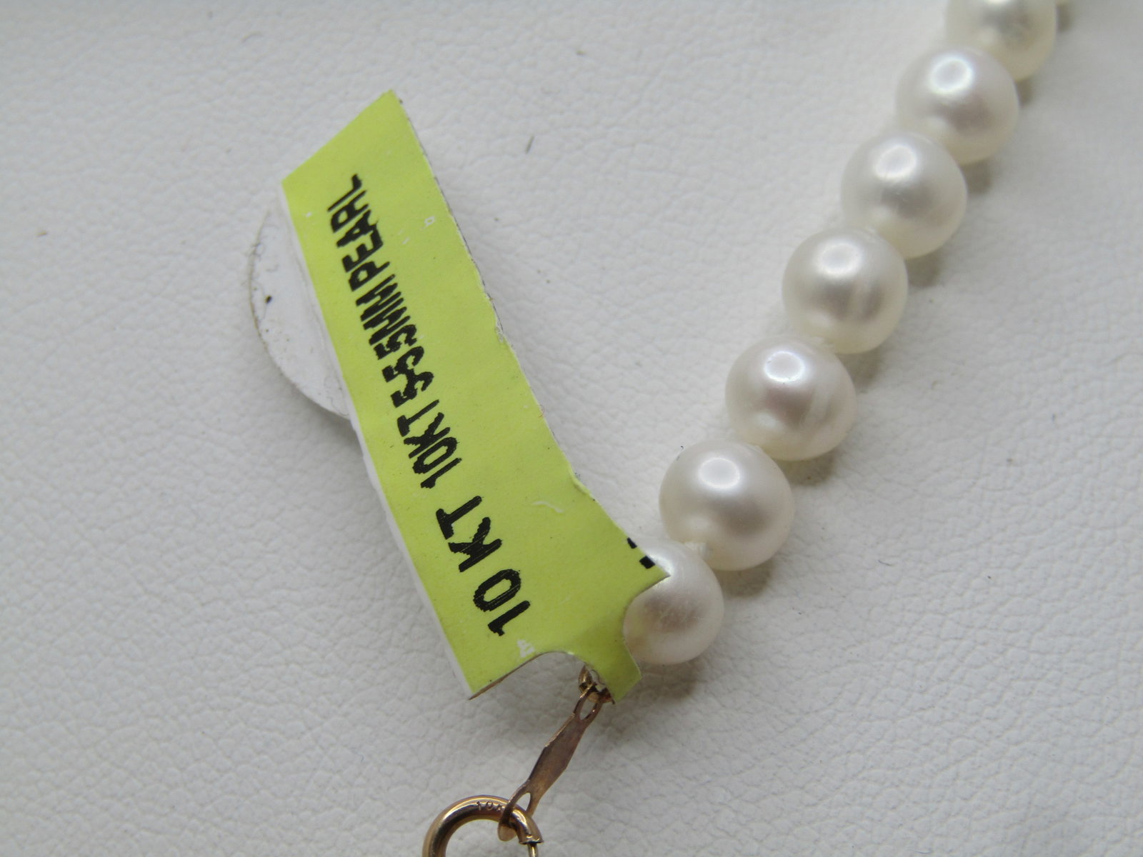 Vintage 14kt Cultured 5-5.5mm Pearl Necklace, 17.5", Signed JCM, 1990's - 4
