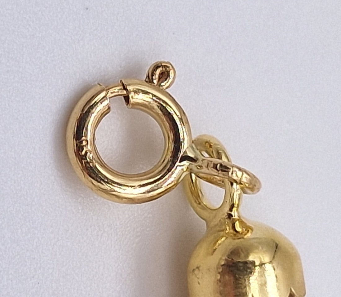 lapis lazuli necklace with 18 kt gold spheres and 18 kt yellow Gold claps - 2