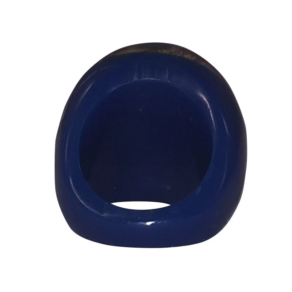Scarab Blue Bug Plastic Ring - 6