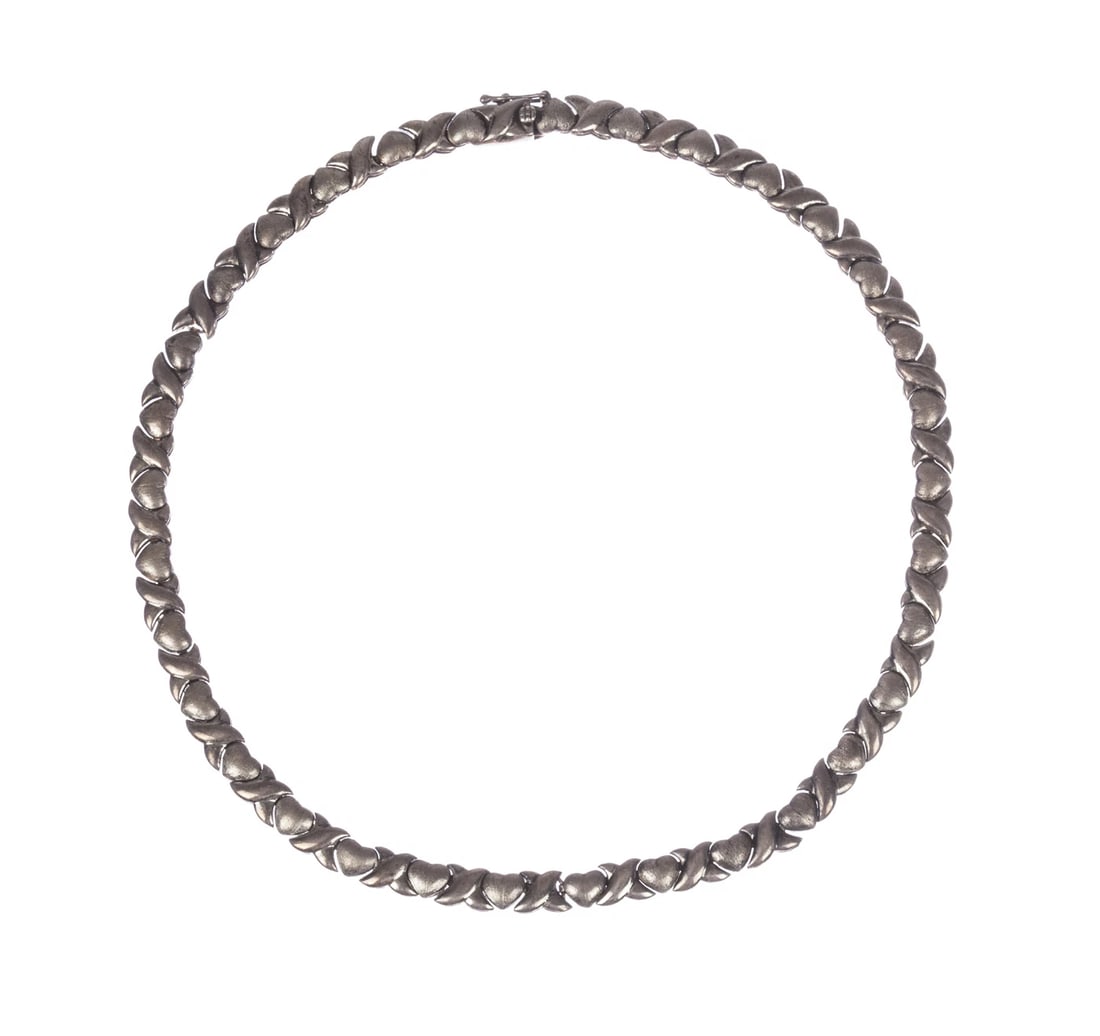 Sterling Silver Sweetheart Eternity Necklace - 2