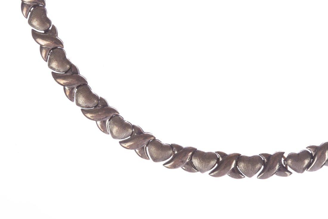 Sterling Silver Sweetheart Eternity Necklace - 3