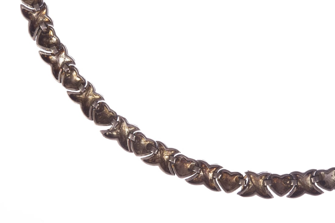Sterling Silver Sweetheart Eternity Necklace - 4