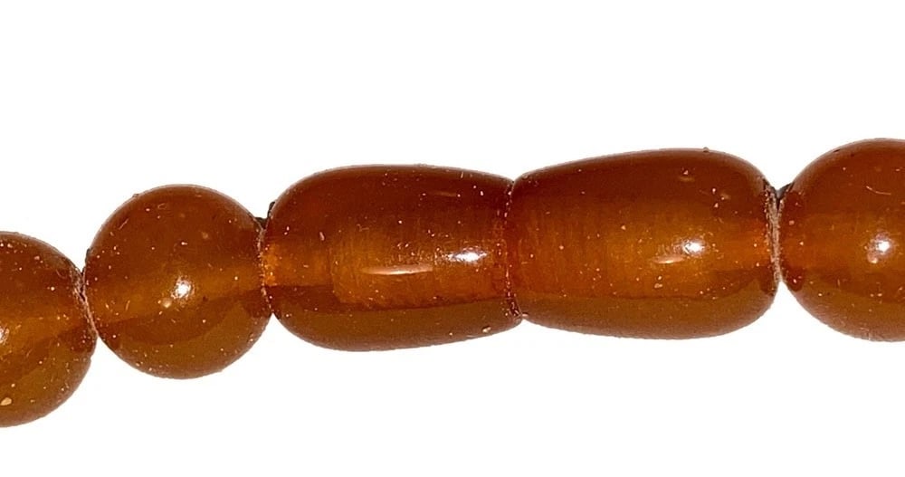 Vintage Graduated Amber Butterscotch Bead Necklace - 6