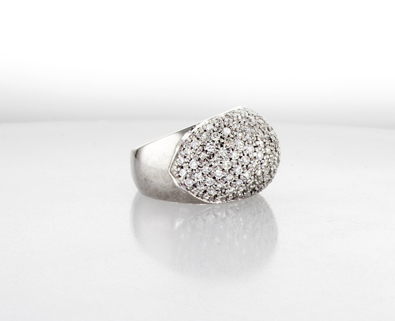 1.72cttw Natural Diamonds Ring 18K White Gold 10.85 gr - 5