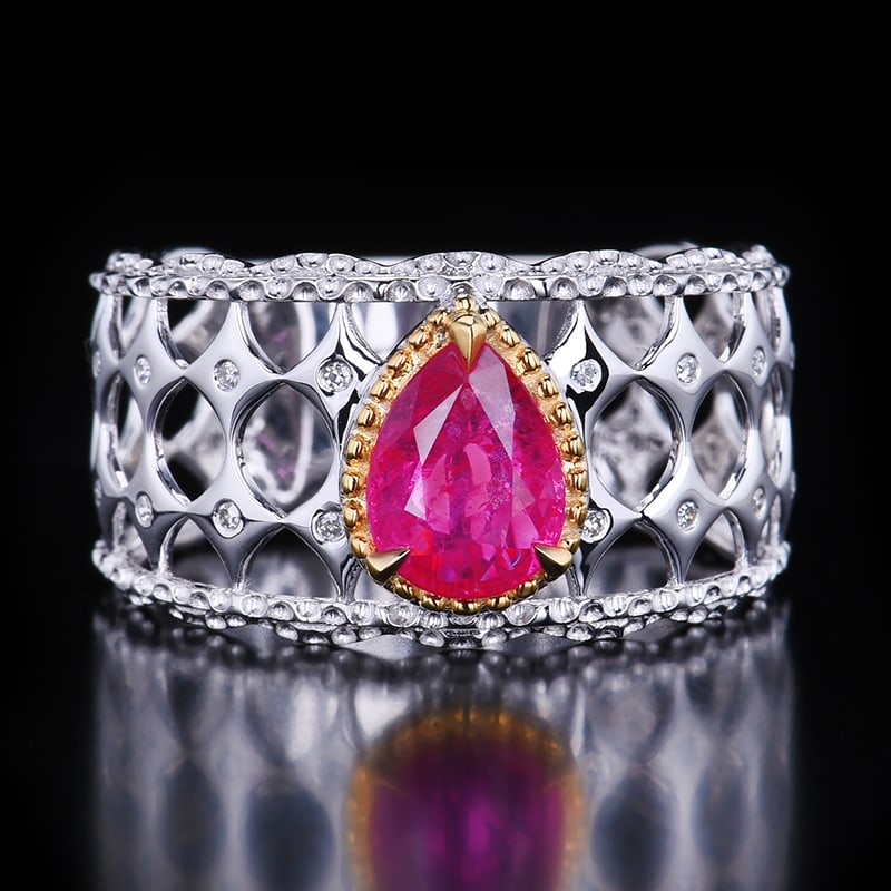 14K GOLD 1.21 CTW NATURAL SAPPHIRE & DIAMOND RING - 3