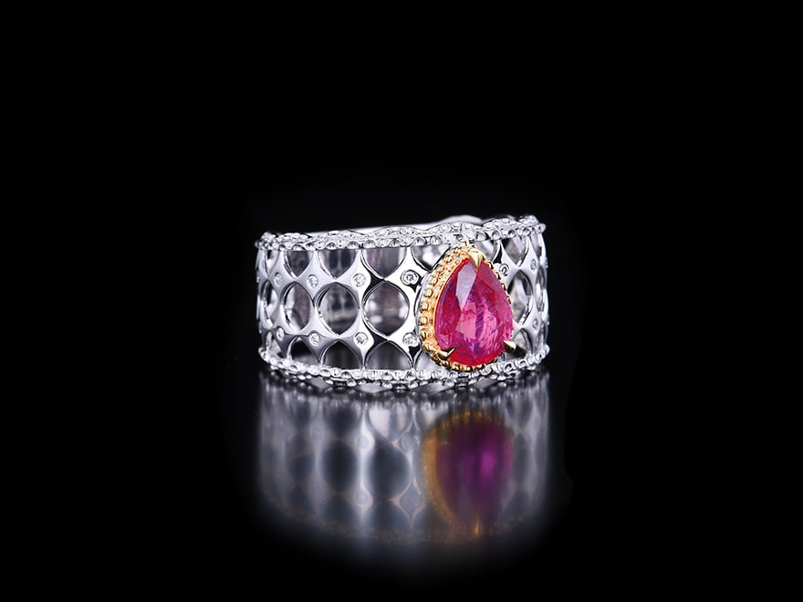 14K GOLD 1.21 CTW NATURAL SAPPHIRE & DIAMOND RING - 4