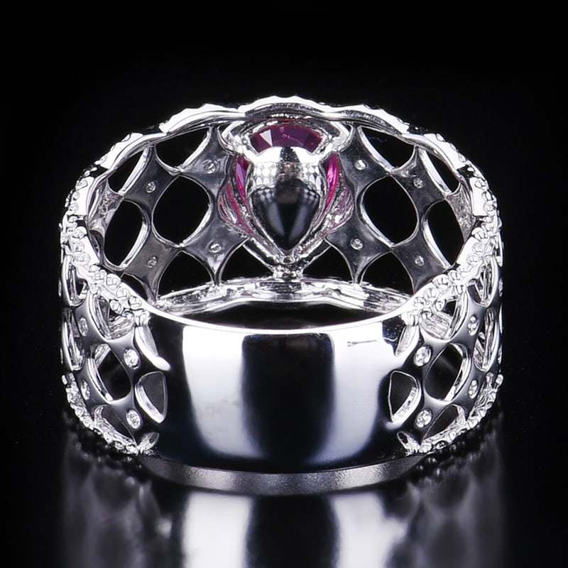 14K GOLD 1.21 CTW NATURAL SAPPHIRE & DIAMOND RING - 7