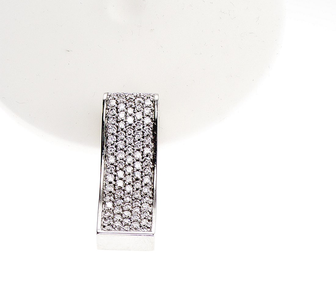 0.78cttw Natural Diamond Necklace 14K White Gold 8.72 gr - 2