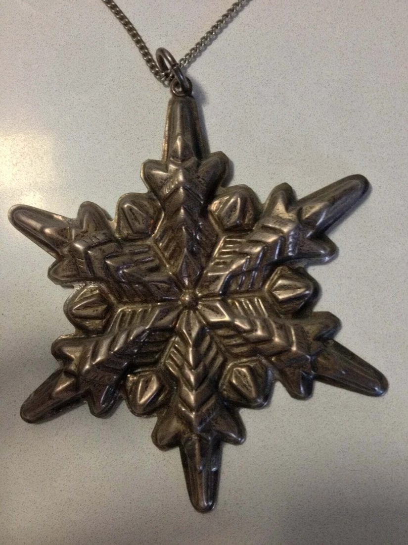 Sterling Silver Necklace and Snowflake Pendant - 2