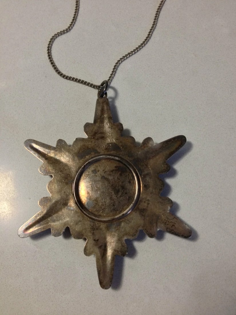 Sterling Silver Necklace and Snowflake Pendant - 4
