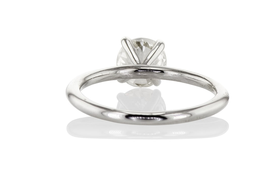 1.12cttw Natural Diamond Ring 14K White Gold 2.65 gr - 5
