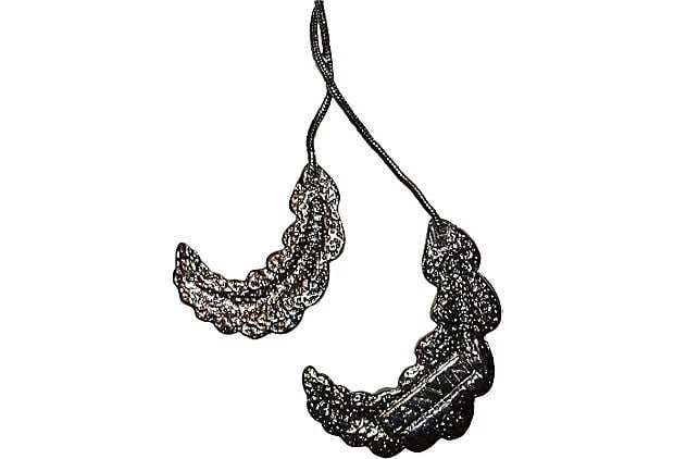 Lanvin Rhinestone Feather Necklace - 6
