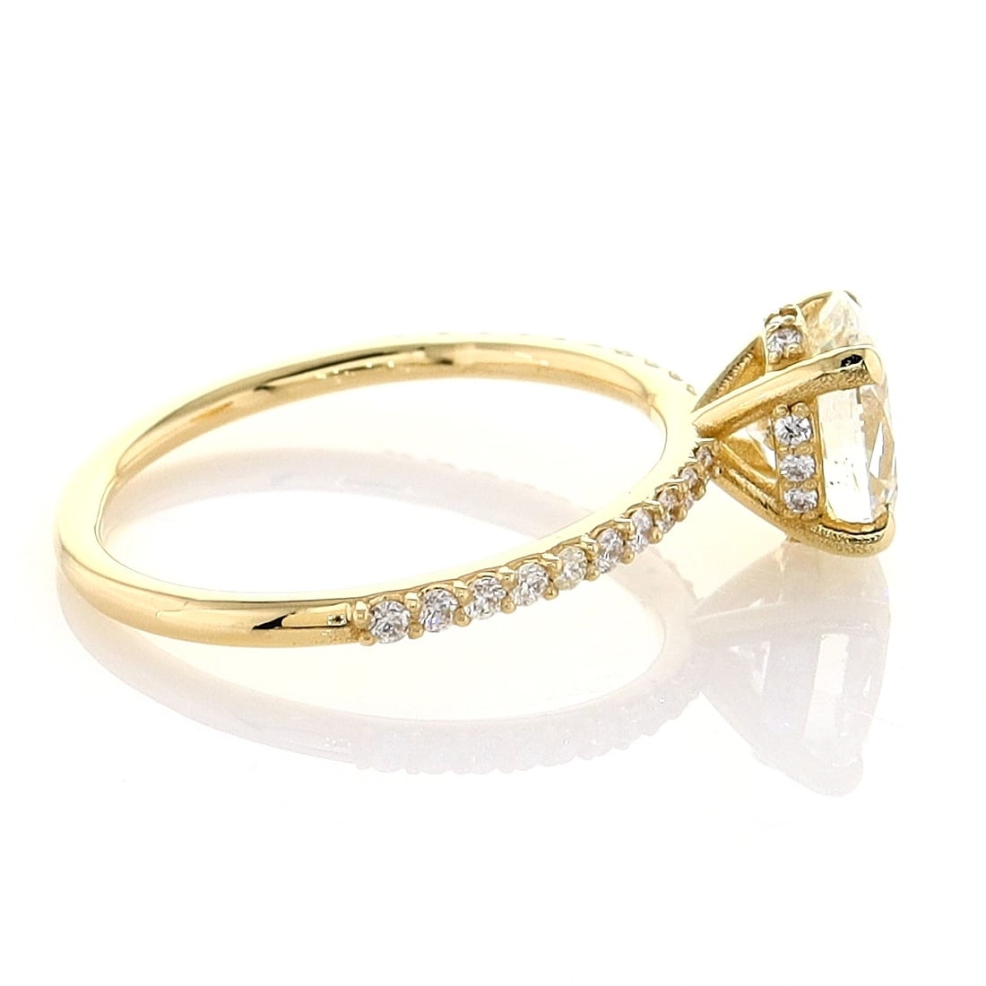 1.80cttw Natural Diamond & Natural Diamond Ring 14K Yellow Gold 2.13 gr - 5
