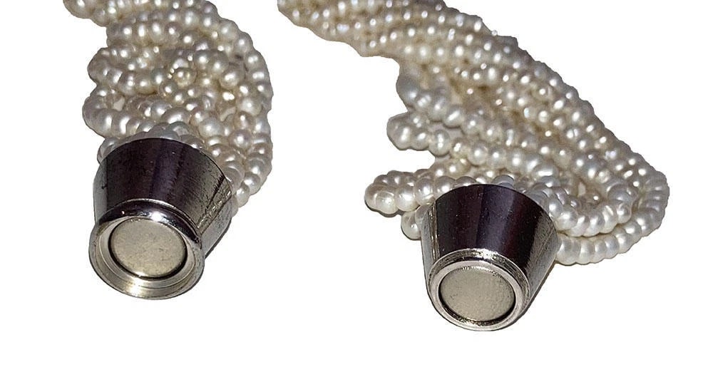 Multi Strand Freshwater Pearl Torsade Necklace - 8