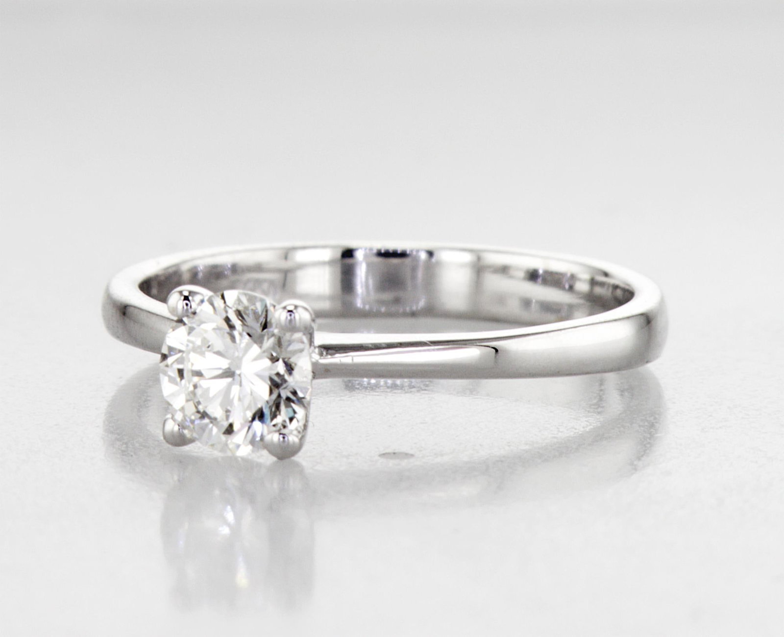 0.70cttw Natural Diamond Ring 14k White Gold 2.54 gr - 7