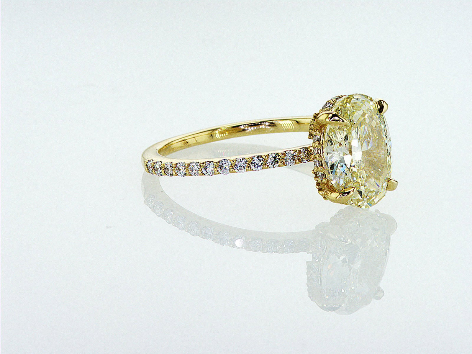 2.39cttw Natural Diamond & Natural Diamond Ring 14K Yellow Gold 2.01 gr - 5