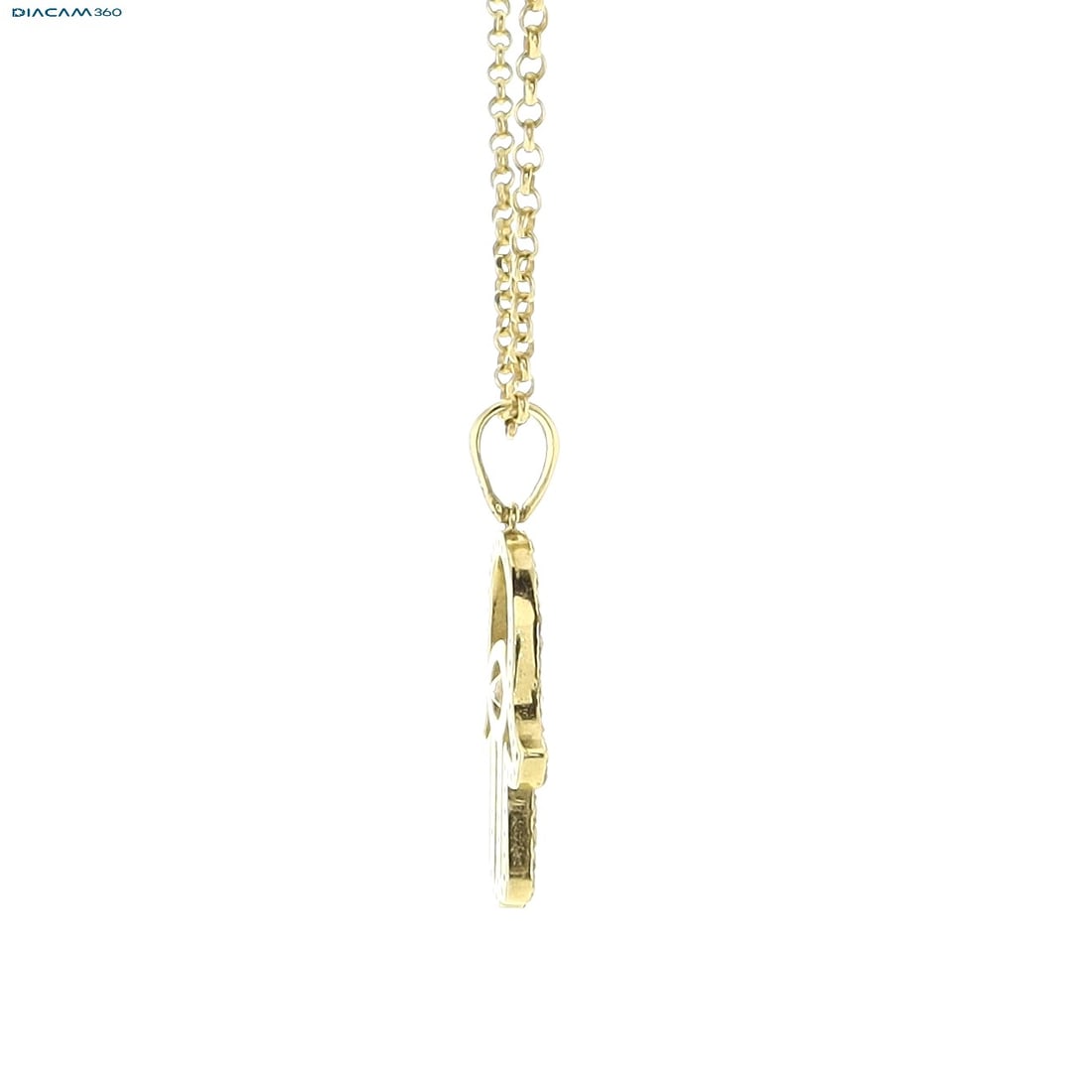 1.17cttw Natural Diamond & Natural Diamond Necklace 14K Yellow Gold 4.55 gr - 3