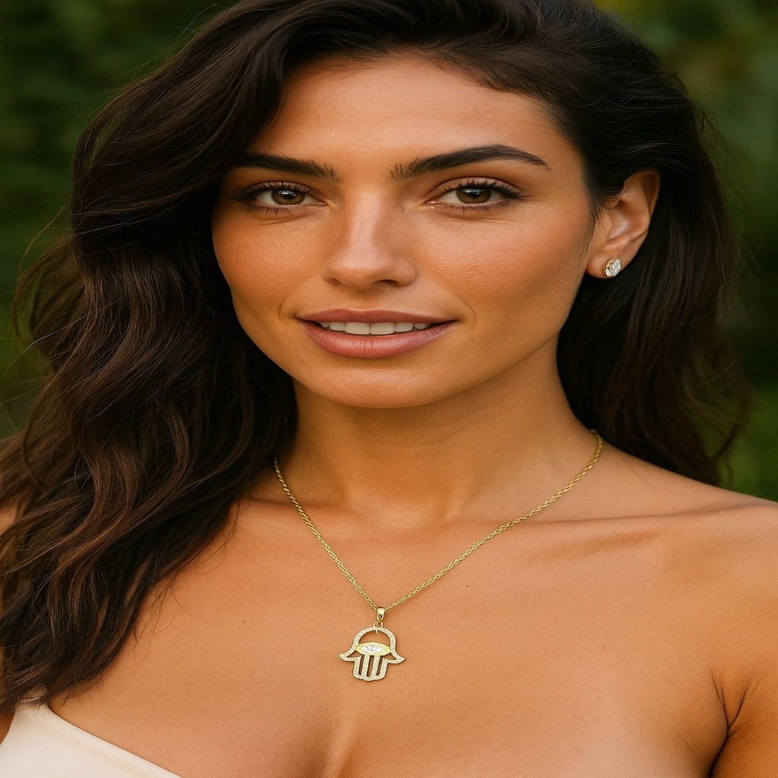 1.17cttw Natural Diamond & Natural Diamond Necklace 14K Yellow Gold 4.55 gr - 5