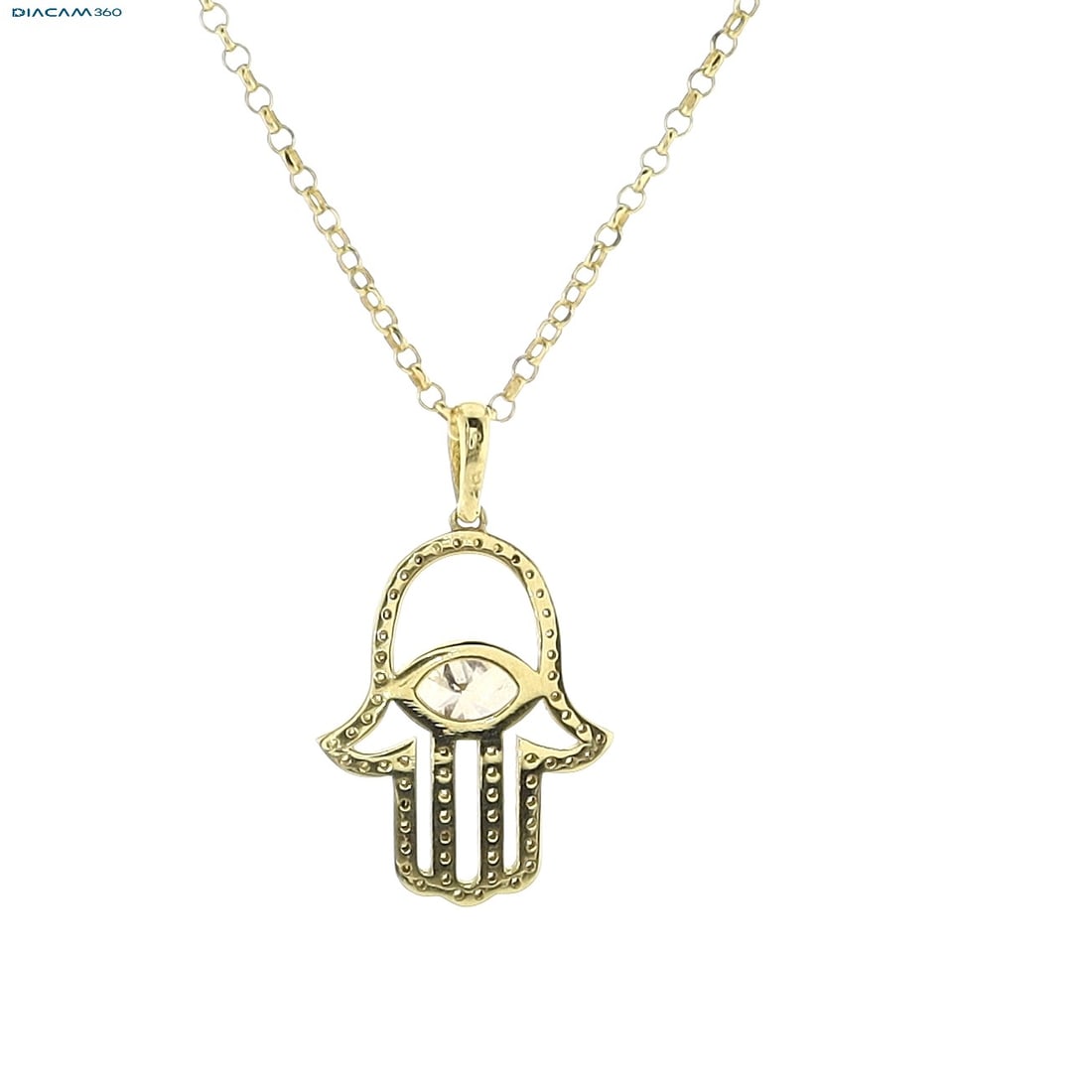 1.17cttw Natural Diamond & Natural Diamond Necklace 14K Yellow Gold 4.55 gr - 7