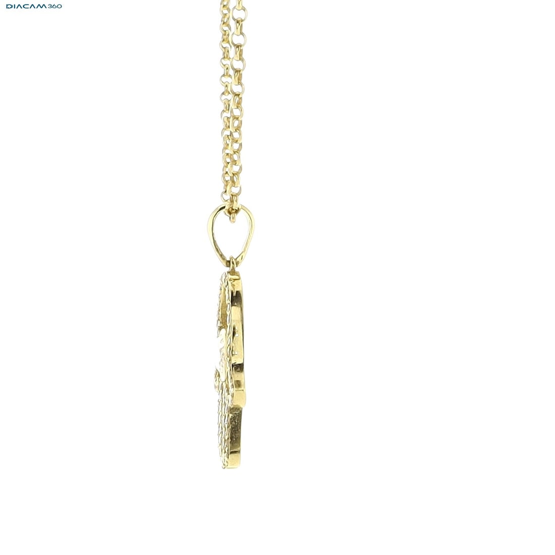 1.17cttw Natural Diamond & Natural Diamond Necklace 14K Yellow Gold 4.55 gr - 8